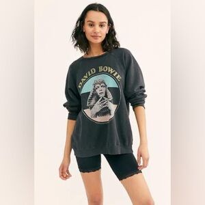 Retrobrand David Bowie Distressed Sweatshirt